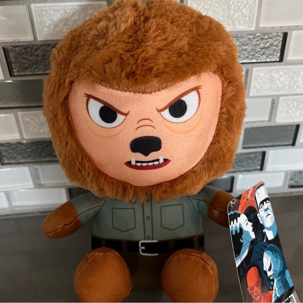The Wolf Man Big Head Plush Doll Figure Universal Studios Monsters 7” BRAND NEW